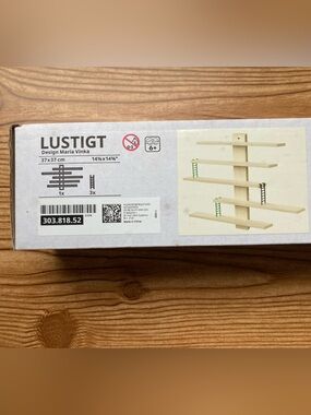 Ikea LUSTIGT Wall Shelf Maria Vinka 14 5/8" x 14 5/8" Figure Toy Display New